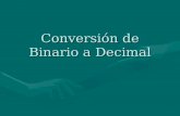 Conversion de binario_