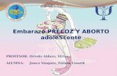 Embarazo precoz y aborto adolescente-Perú 2014