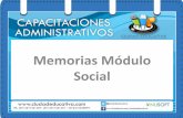 Memorias Módulo Social