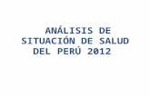 Analisis de situacion de salud del Perú