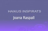 Haikus inspirats de la Joana Raspall i els alumnes de 5è