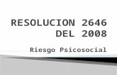 Resolucion 2646 del 2008 sustentacion plan de capacitacion