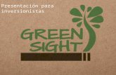 Presentación Green Sight para inversionistas