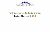 Concurso de fotografía Cleries 2014