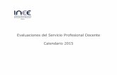 Calendario de Evaluaciones del Servicio Profesional Docente 2015