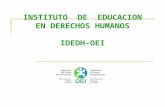 El instituto de educaciòn en derechos humanos