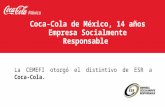 Coca-Cola de México, 14 años Empresa Socialmente Responsable