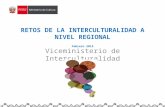 Retos de la interculturalidad a nivel regional