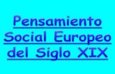 PENSAMIENTO SOCIAL EUROPEO DEL SIGLO XIX