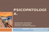 Psicopatología definicón y conceptos