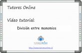 Tutorial división entre monomios - Clases de matemáticas - Tus Matemáticas Online