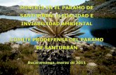 Julio Fierro Morales Ilegalidad e inviabilidad de la minería en el páramo