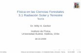 UACH Fisica en las Ciencias Forestales 3.1 Radicacion Solar y Terrestre