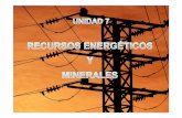 Unidad 7. RECURSOS ENERGÉTICOS Y MINERALES