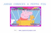 Juego Conoces a Peppa Pig