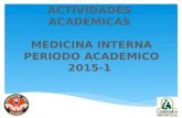 Actividades academicas 2015 1