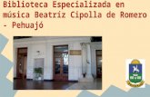 Biblioteca especializada beatríz cipolla de romero - Pehuajó