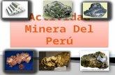 Actividad minera del perú