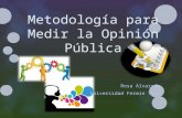 Metodología para medir la opinión pública