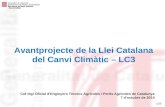 Presentació Jornada sobre l'Avantprojecte de la Llei Catalana del Canvi Climàtic