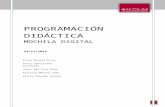 Programación didáctica mochila digital