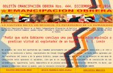 Boletín emancipación obrera nro. 444