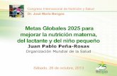 Metas Globales 2025 para mejorar la nutrición materna, del lactante y del niño pequeño