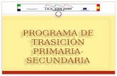 Programa de Transición Primaria-Secundaria