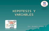 Hipotesis y variables