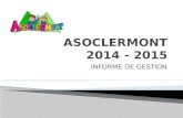 Informe gestionasoclermont2014 2015