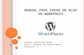 Manual para crear un blog en wordpress(1)