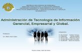 Administración de tecnología de Información Gerencia, Empresarial y Global.
