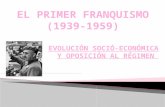 Tema 10.2 el primer franquismo. evolución socio-económica y oposición.- jennifer y laura