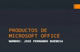 Productos Microsoft office