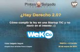 WekCoDesayuno con Victor Salgado - "¿Hay Derecho 2.0?. Cómo cumplir la ley en una Startup TIC y no morir en el intento”