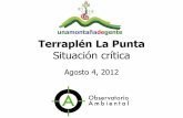 4 agosto-2012 situación del terraplén la punta