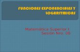 Sesion 08 - Funciones Exponenciales y Logaritmicas