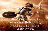 Don Quijote de la Mancha: estructura y otros