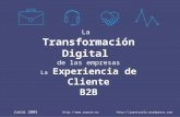 Transformación digital   experiencia del cliente B2B