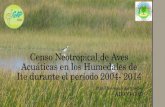 Censo neotropical de aves acuáticas en los humedales