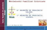 Informe 6a Reunión de Provincia Xalapa