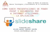 Cómo subir presentaciones de power point y documentos pdf a internet utilizando la aplicaciòn slideshare   web