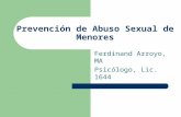Prevención de abuso sexual de niños (as