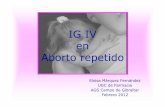 Inmunoglobulina Intravenosa en Aborto repetido