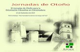 XI Jornadas orientación educativa de Extremadura de otoño 2014