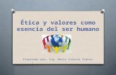 Presentación ética y valores Maria Vidoza
