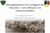 Geopatrimonio en la región de Atacama