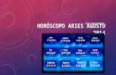 Horóscopo Aries para Agosto 2014