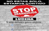 Cartel A3 STOP Desahucios Lucena