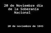 20 de noviembre día de la soberanía nacional